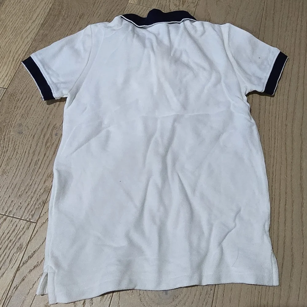 Janie and Jack White and Black Polo Shirt Classic Design - Picture 4 of 4